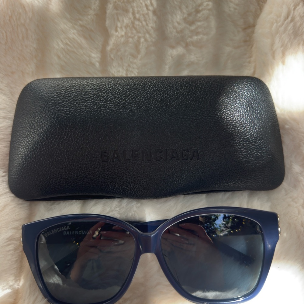 Balenciaga Deep Blue Sunglasses - Picture 9 of 10